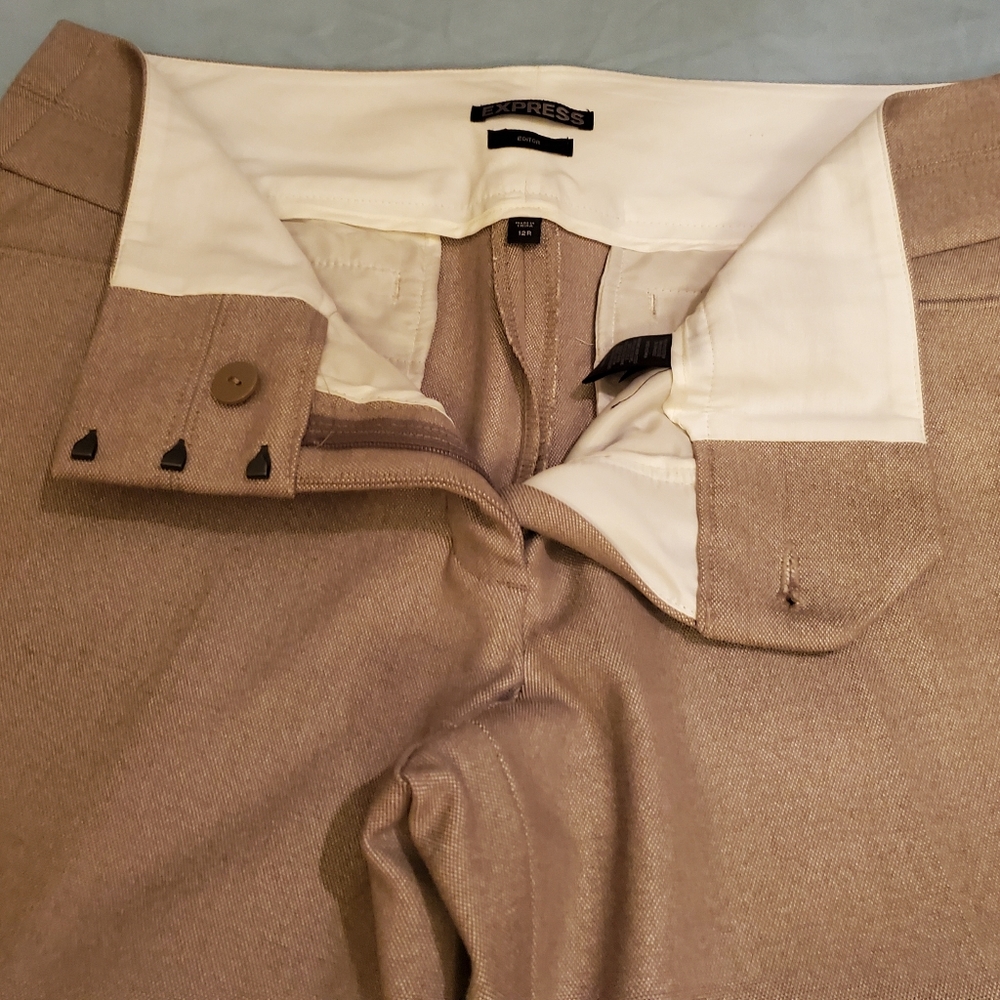 Express Editor Pant, tan, size 12R